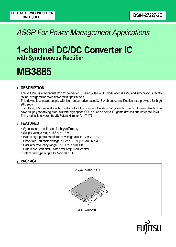 MB3885_325160.PDF Datasheet