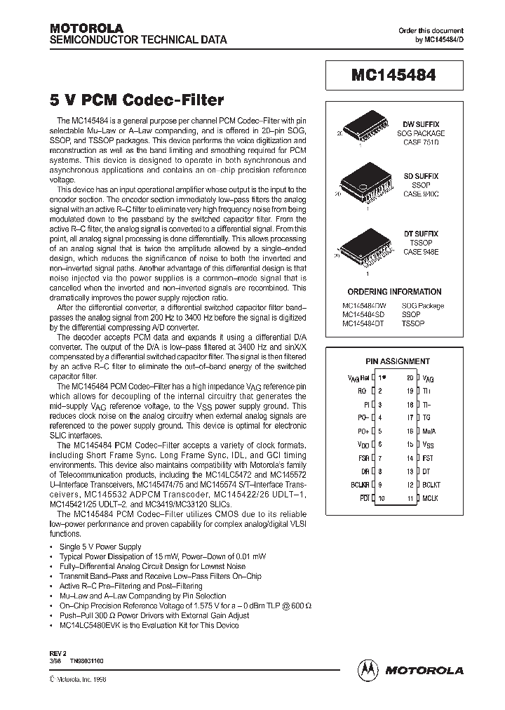 MC145484_331510.PDF Datasheet