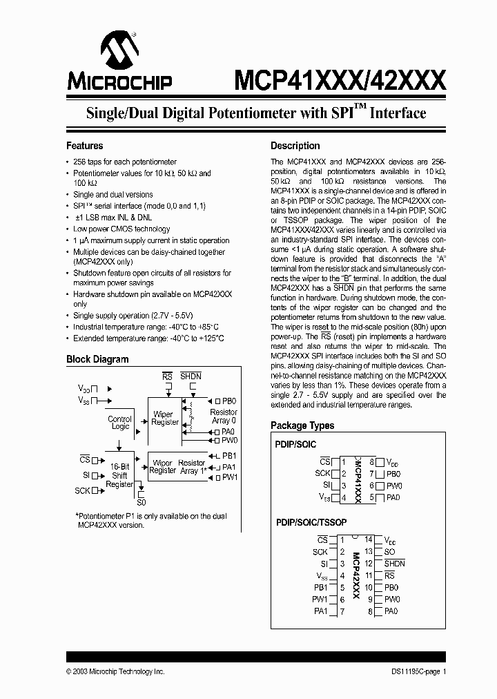 MCP41010MCP42010_242392.PDF Datasheet