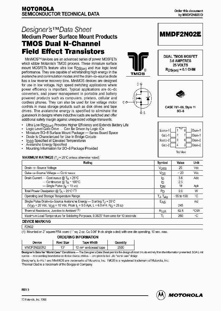 MMDF2N02E_137292.PDF Datasheet