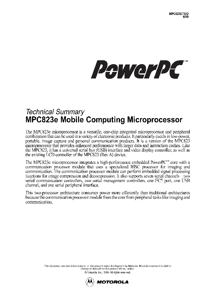 MPC823ETD_385016.PDF Datasheet