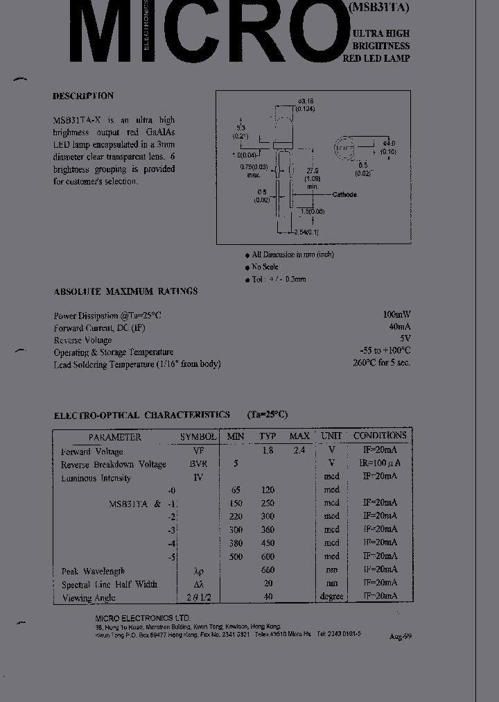 MSB31TA-X_342715.PDF Datasheet