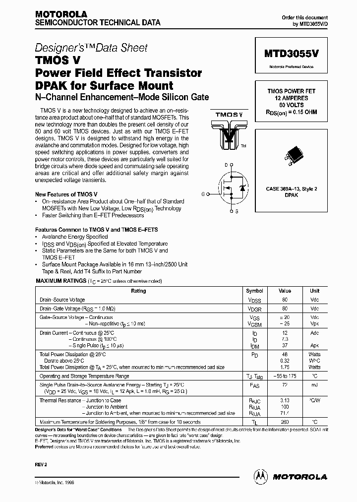 MTD3055V_70708.PDF Datasheet