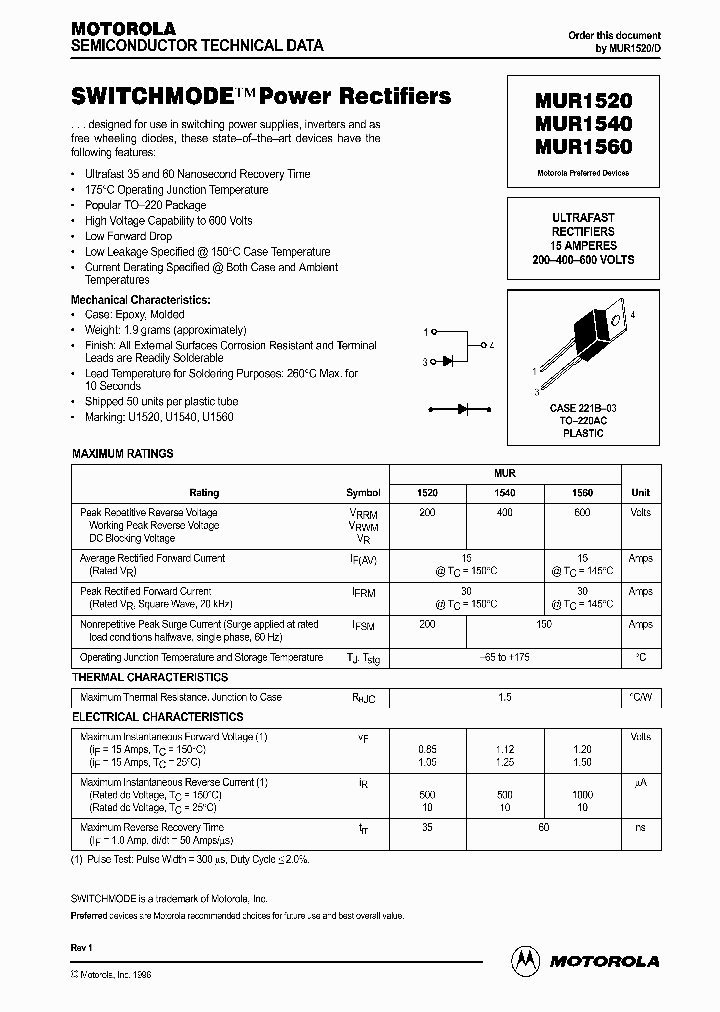 MUR1560_197564.PDF Datasheet