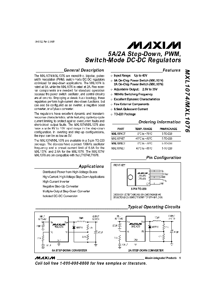 MXL1074_145687.PDF Datasheet