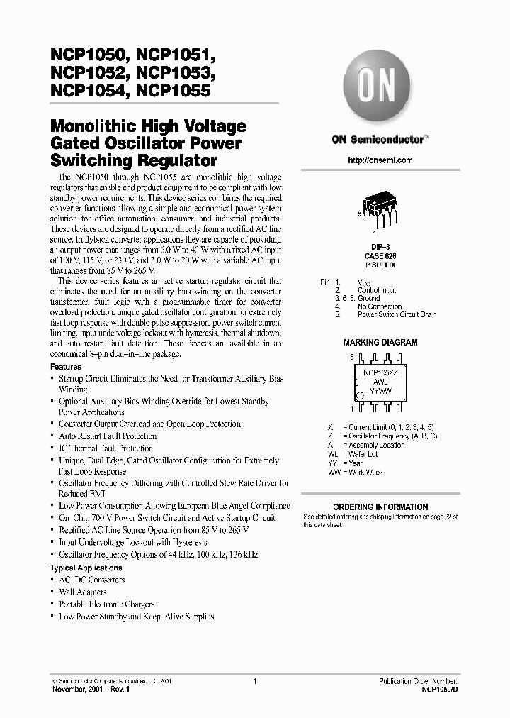 NCP1050-D_312739.PDF Datasheet