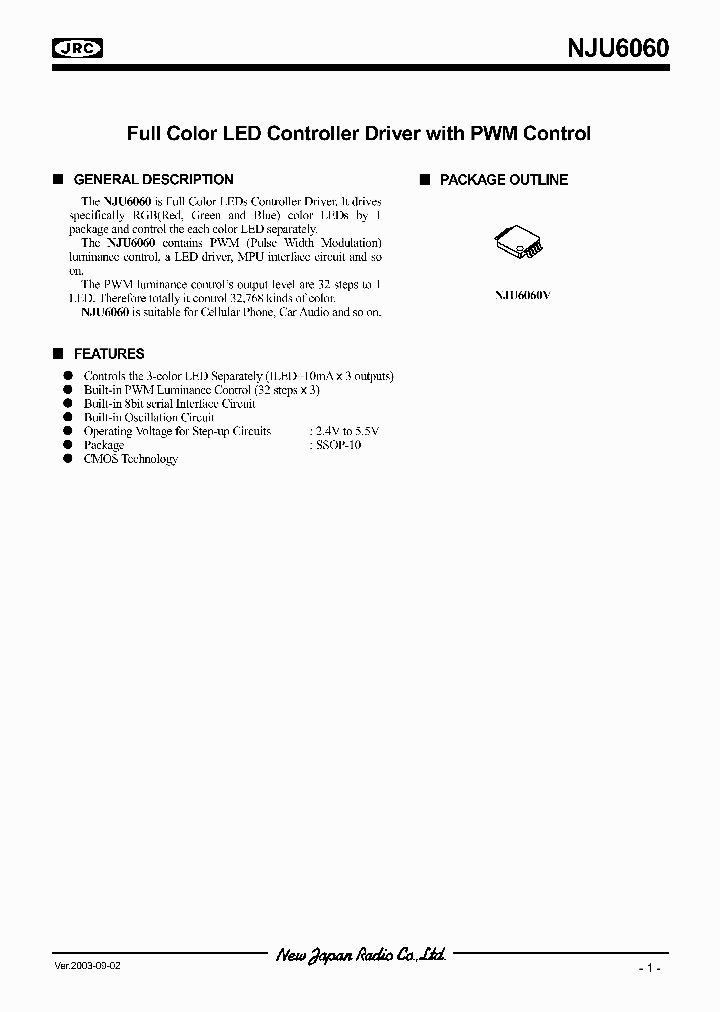 NJU6060_309357.PDF Datasheet