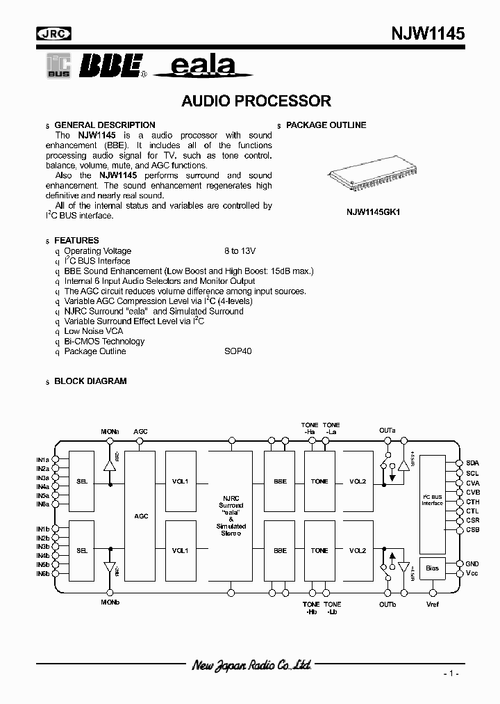 NJW1145_321935.PDF Datasheet