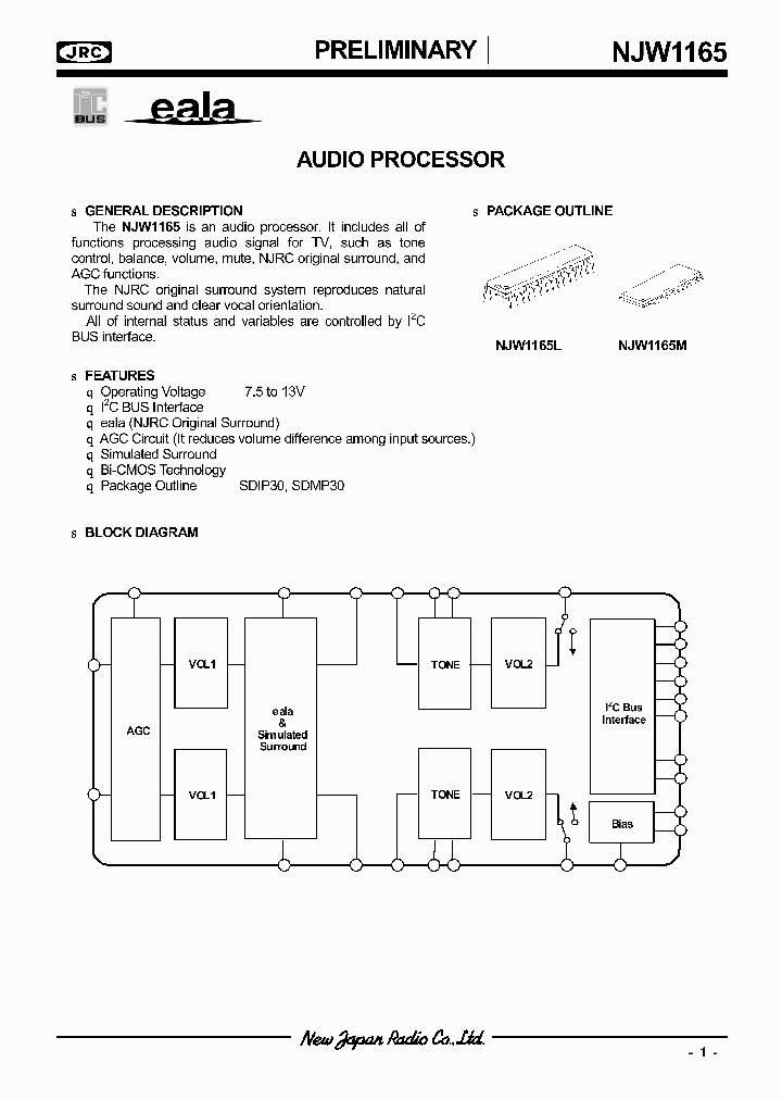 NJW1165_321948.PDF Datasheet