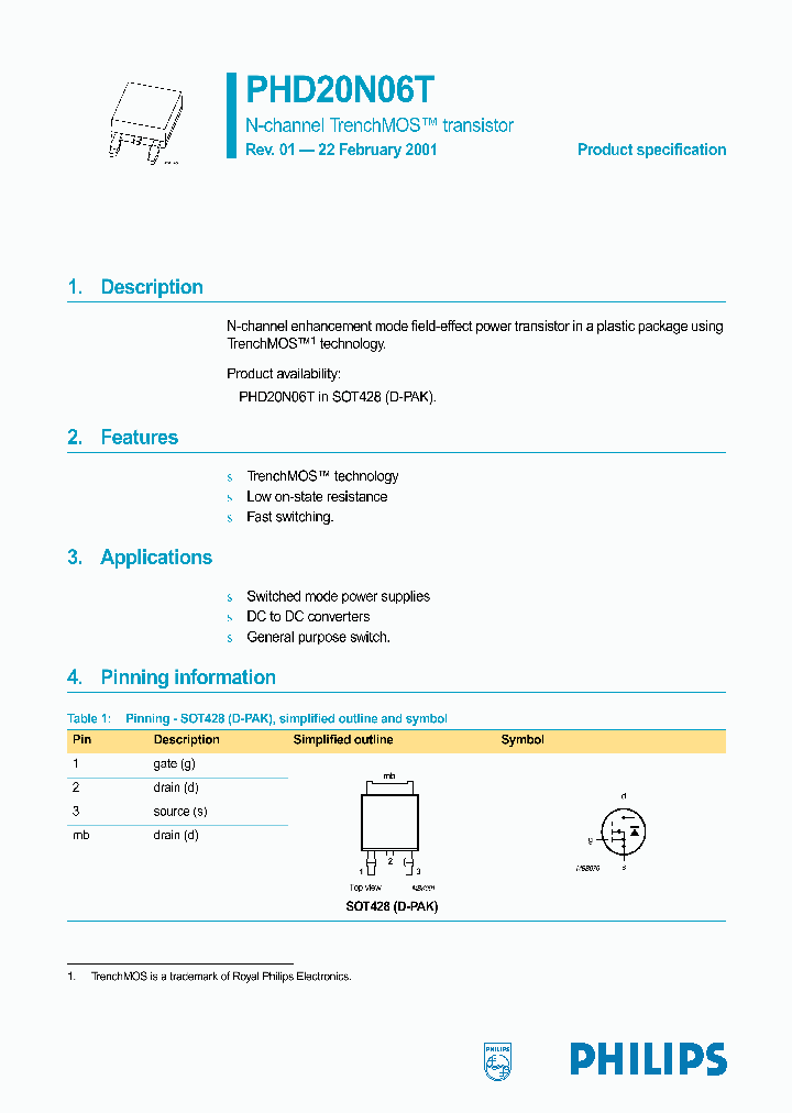 PHD20N06T_161215.PDF Datasheet