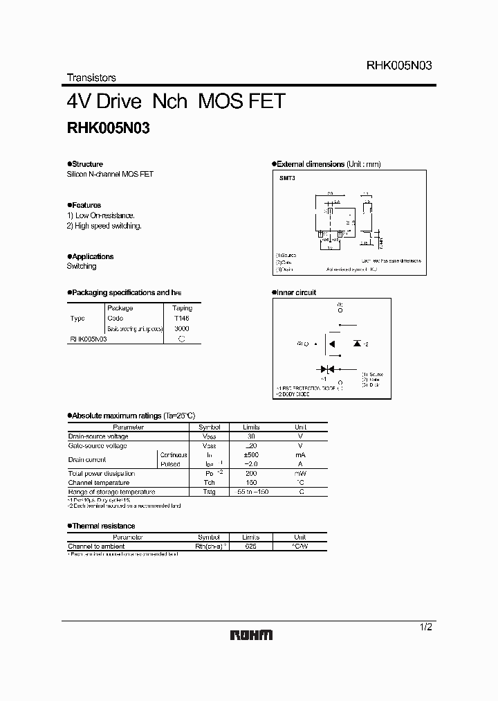 RHK005N03_313884.PDF Datasheet