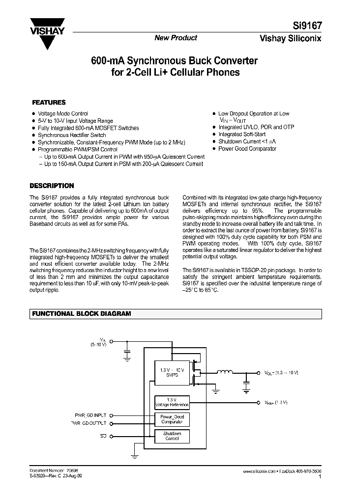 SI9167_340963.PDF Datasheet