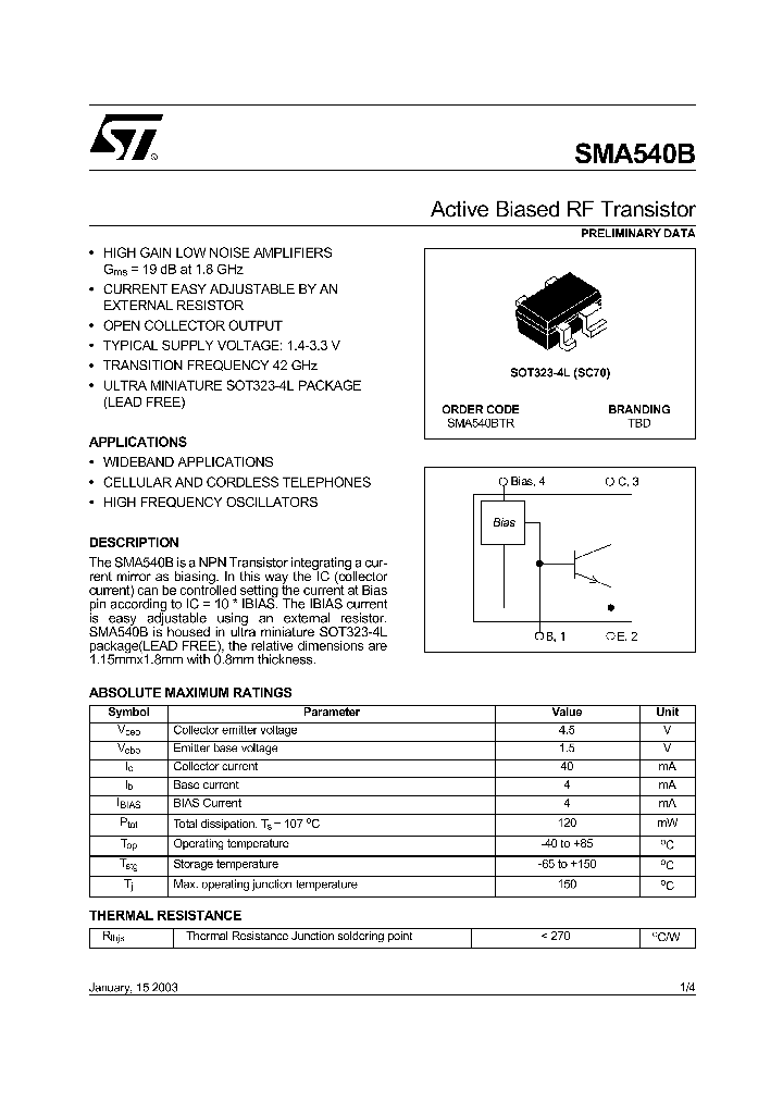 SMA540BTR_320089.PDF Datasheet