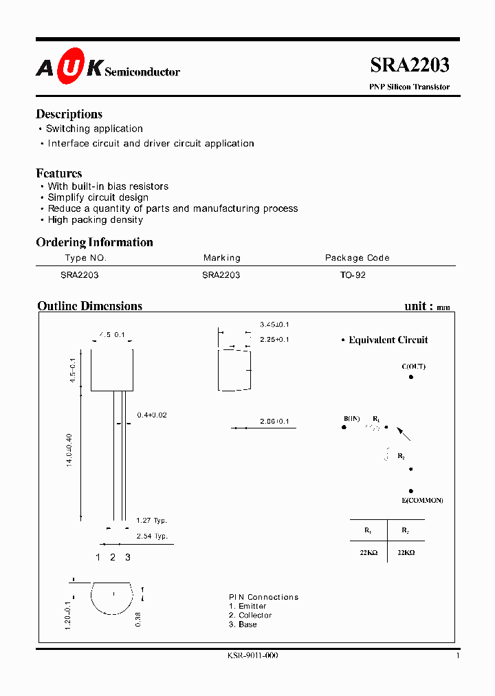 SRA2203_360479.PDF Datasheet