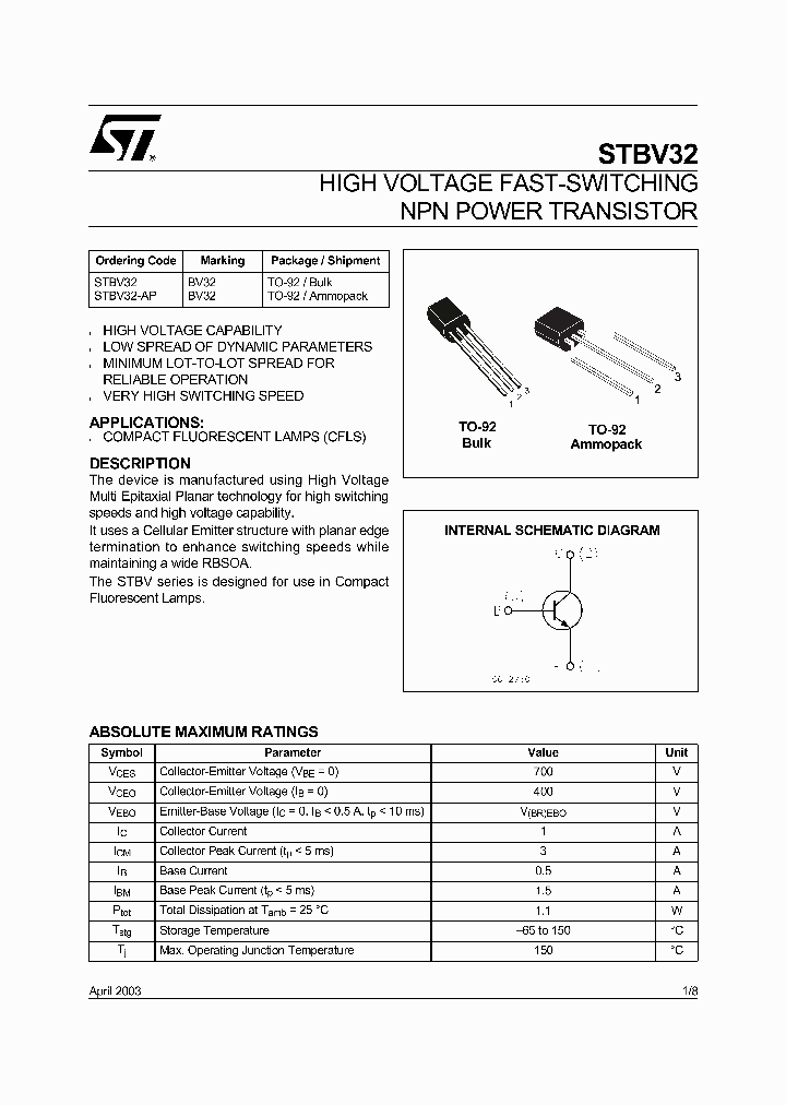 STBV32-AP_340828.PDF Datasheet