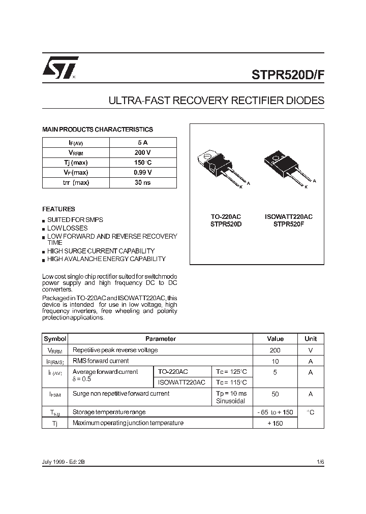 STPR520F_184091.PDF Datasheet