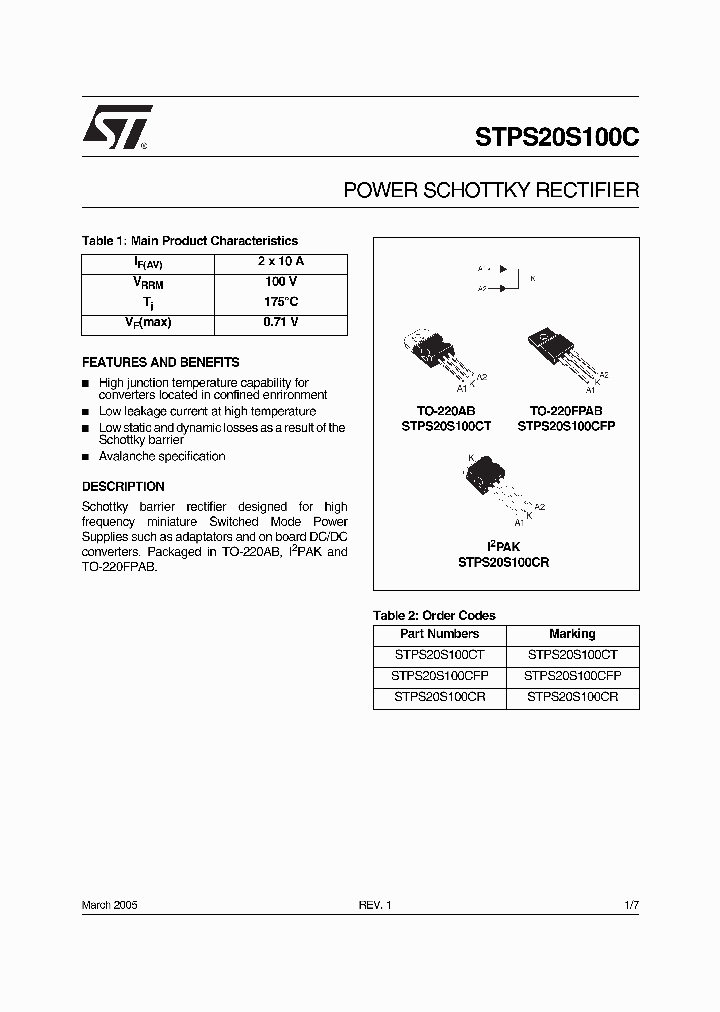 STPS20S100C_362373.PDF Datasheet