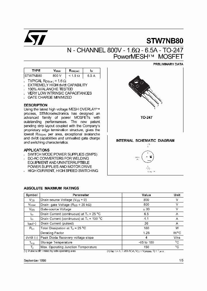 STW7NB80_326887.PDF Datasheet