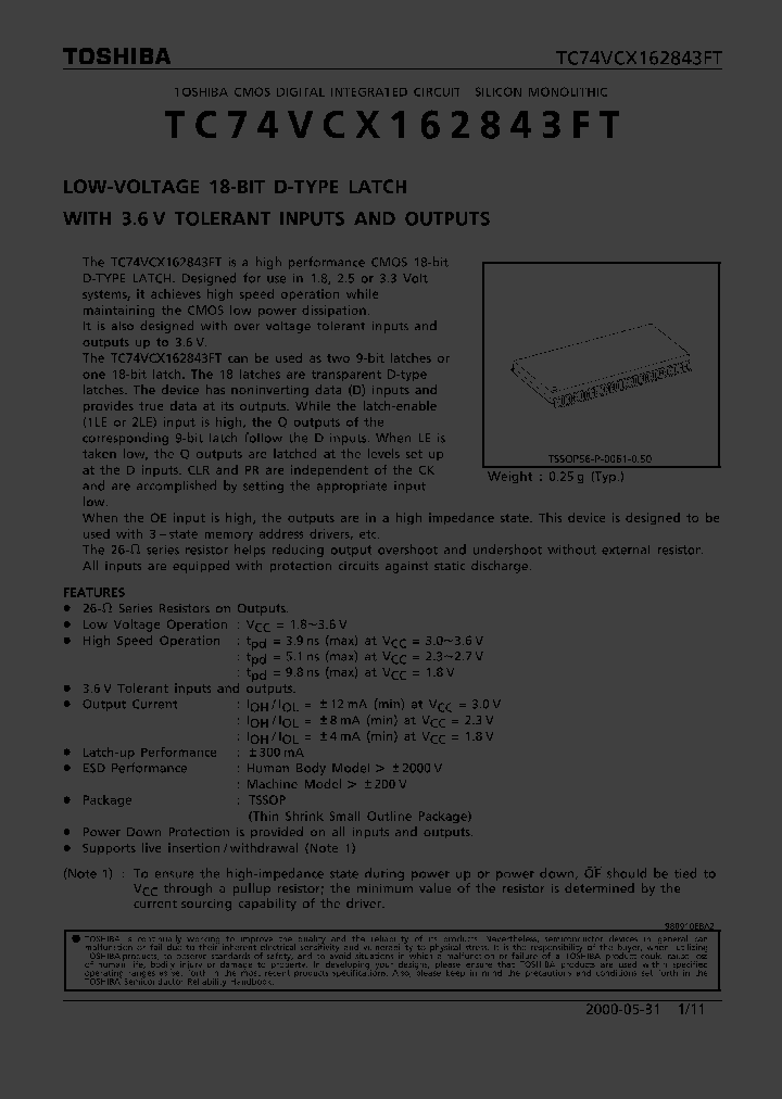 5TC74VCX162843FT_318848.PDF Datasheet