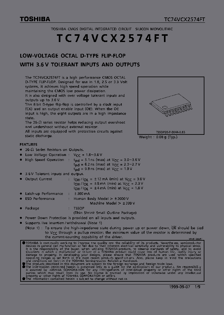 TC74VCX2574FT_36832.PDF Datasheet