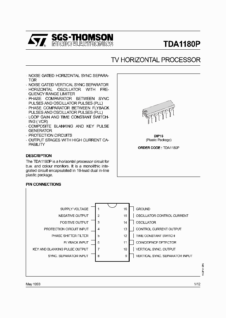 TDA1180P_191383.PDF Datasheet