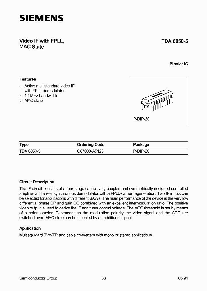 TDA6050-5_194402.PDF Datasheet