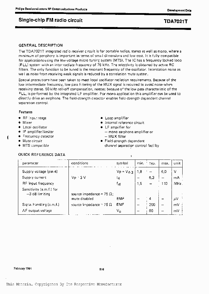 TDA7021TD-T_319114.PDF Datasheet