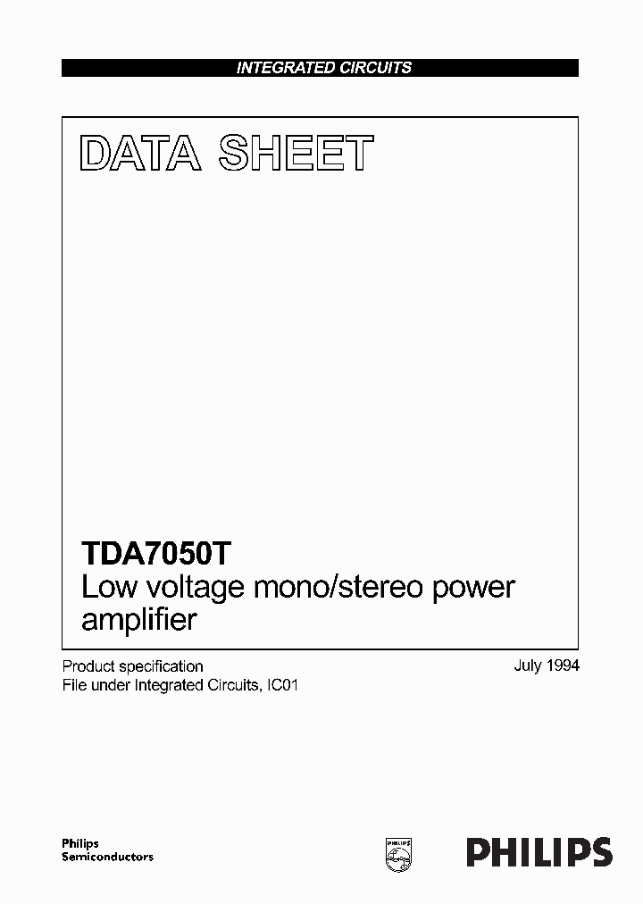 TDA7050T_181287.PDF Datasheet