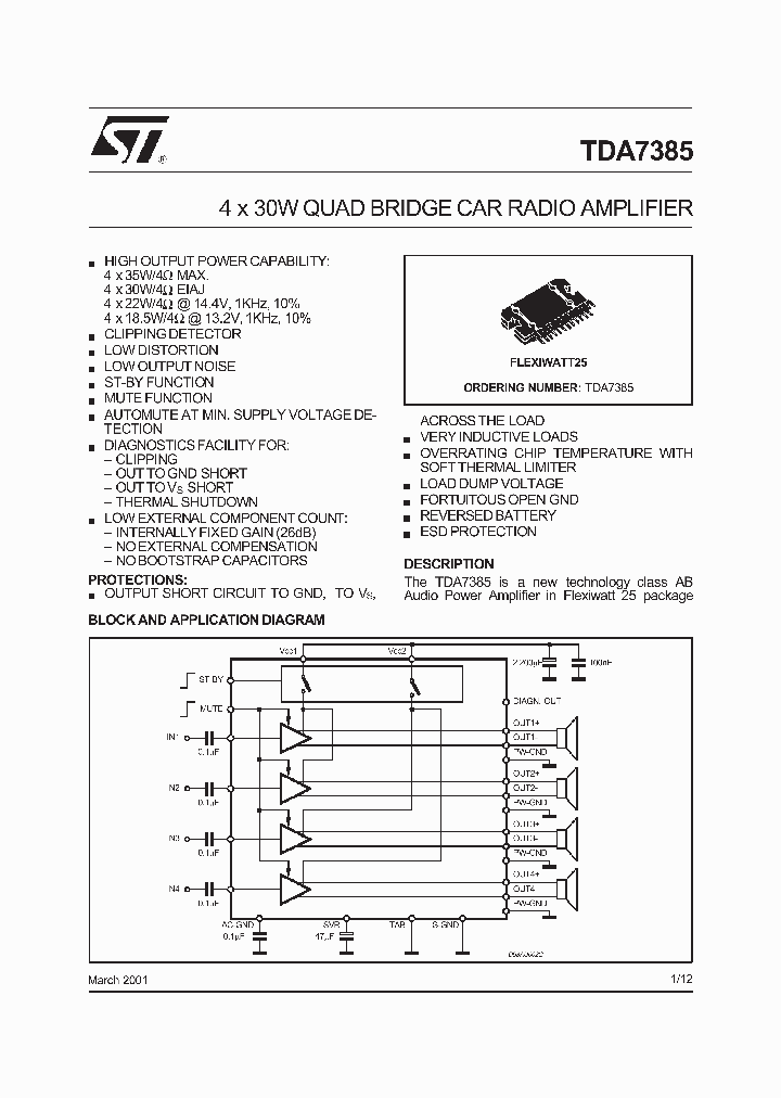 TDA7385_181529.PDF Datasheet