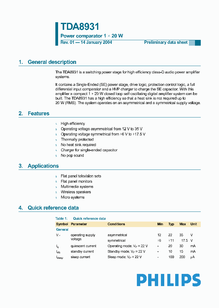 TDA8931T_310083.PDF Datasheet