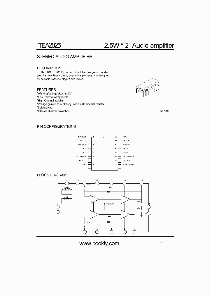 TEA2025_309682.PDF Datasheet