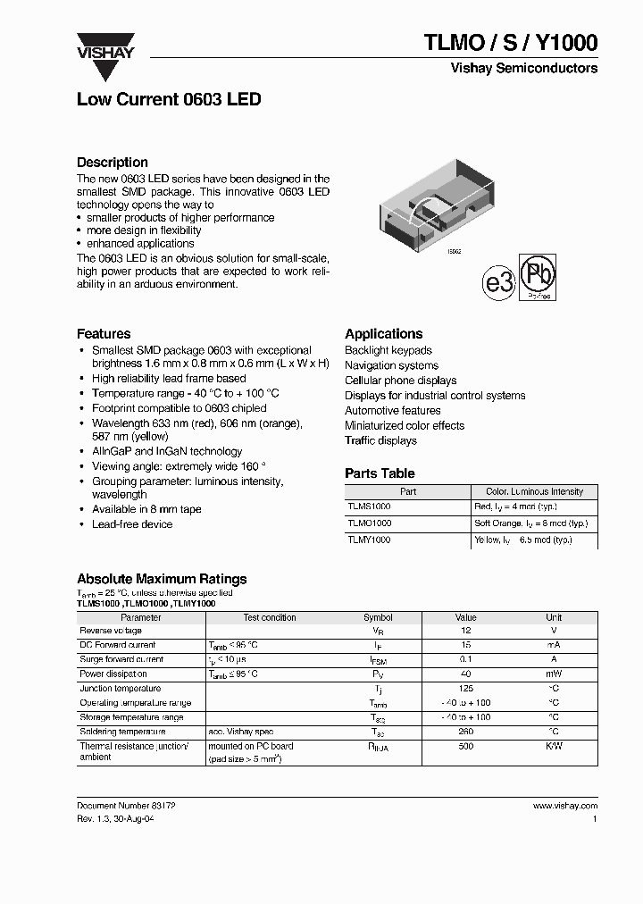 TLMS1000_326400.PDF Datasheet