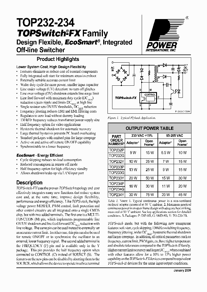 TOP234_185569.PDF Datasheet