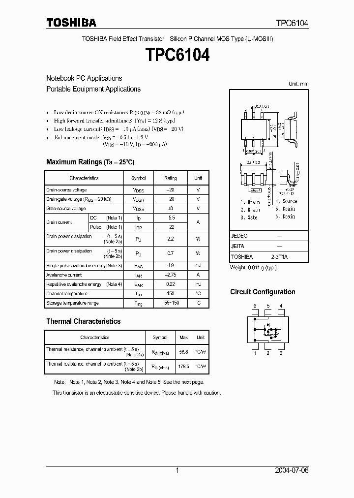 TPC6104_325894.PDF Datasheet