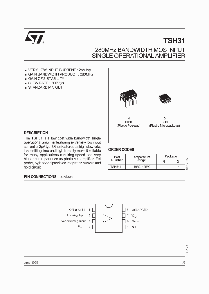 TSH31_196303.PDF Datasheet