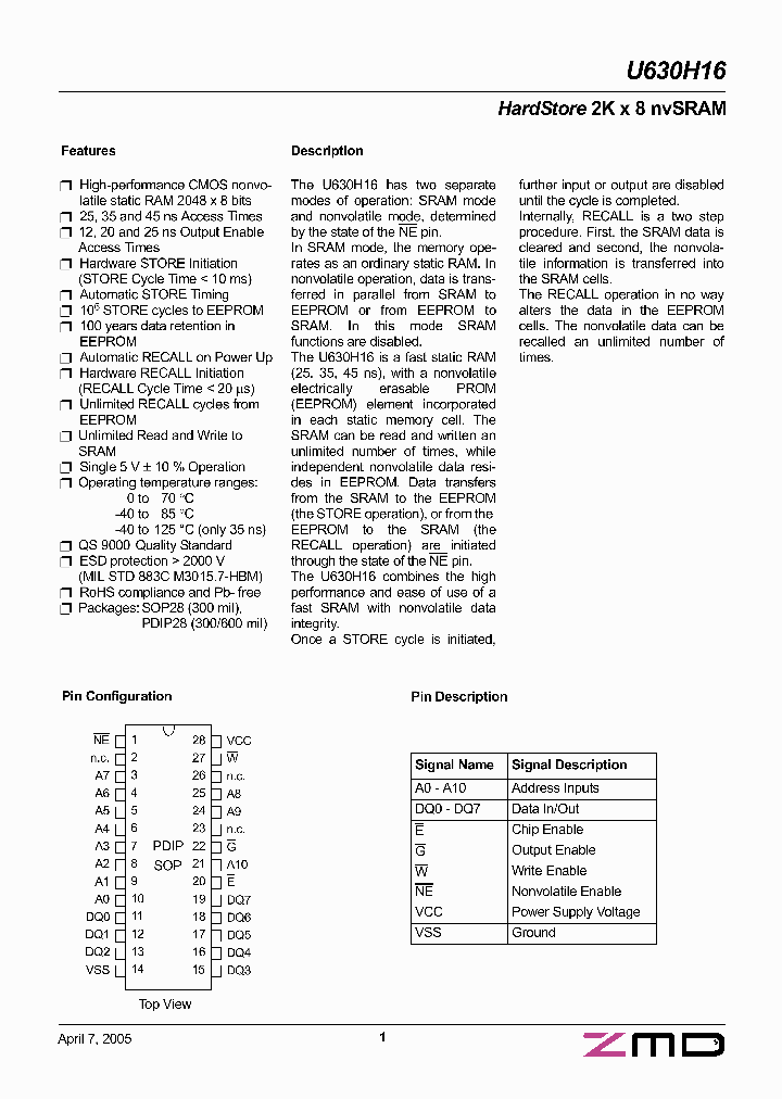 U630H16D1C25_385637.PDF Datasheet