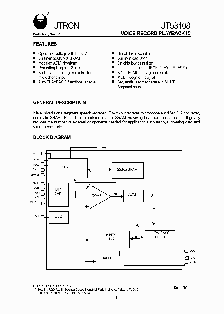 UT53108_322092.PDF Datasheet