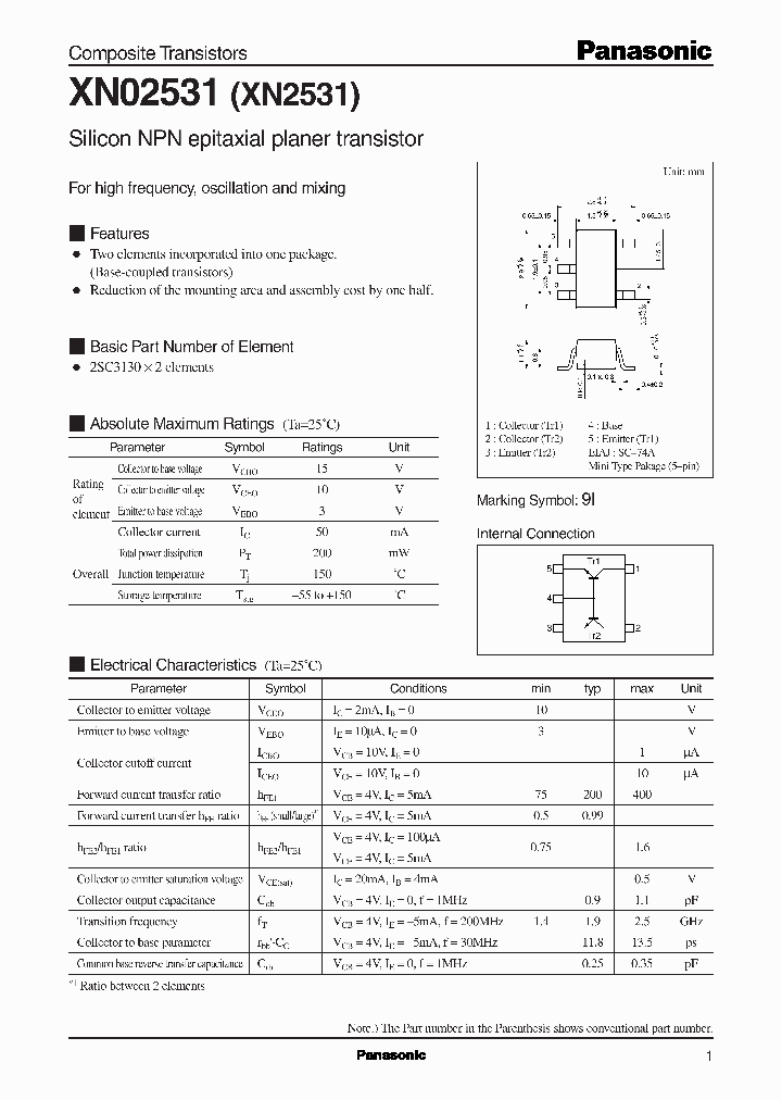 XN2531_305673.PDF Datasheet