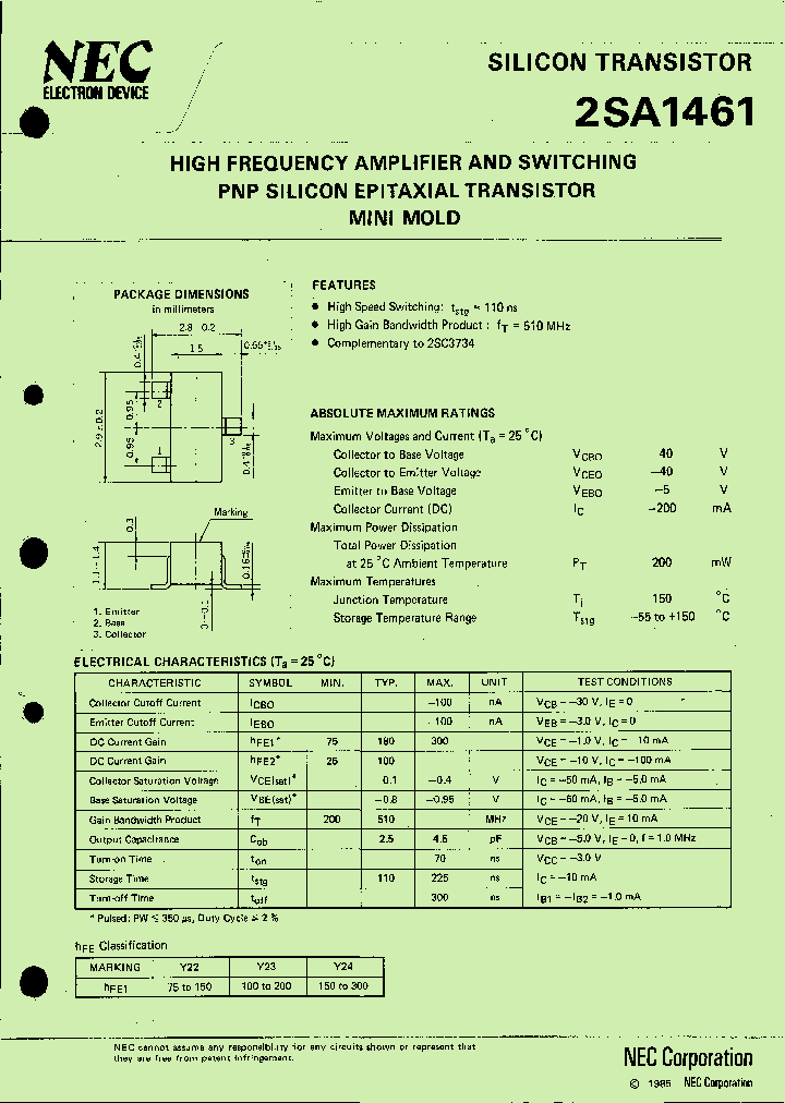 2SA1461-T1B_398082.PDF Datasheet
