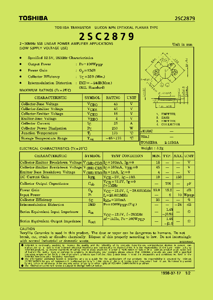 2SC2879_394916.PDF Datasheet