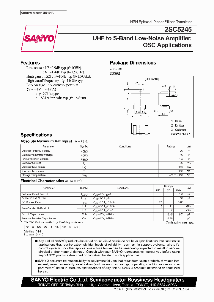 2SC5245_413143.PDF Datasheet