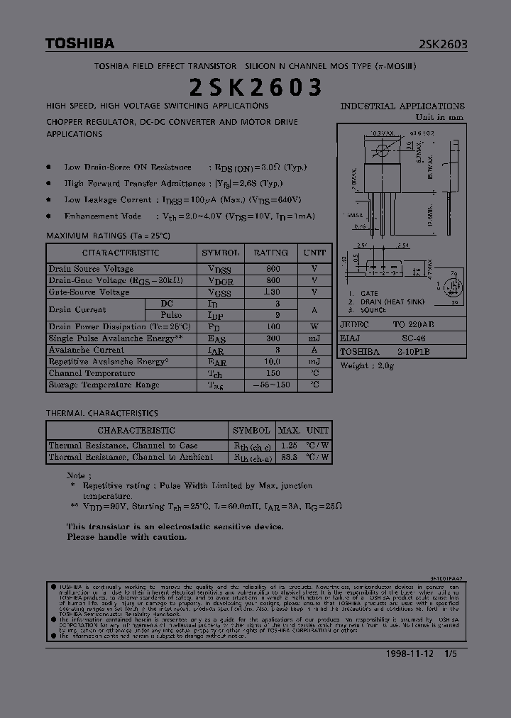 2SK2603_401437.PDF Datasheet