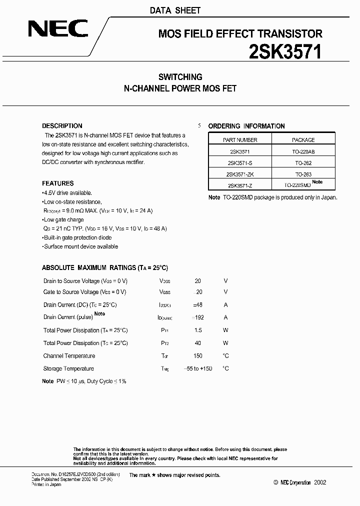 2SK3571_417248.PDF Datasheet