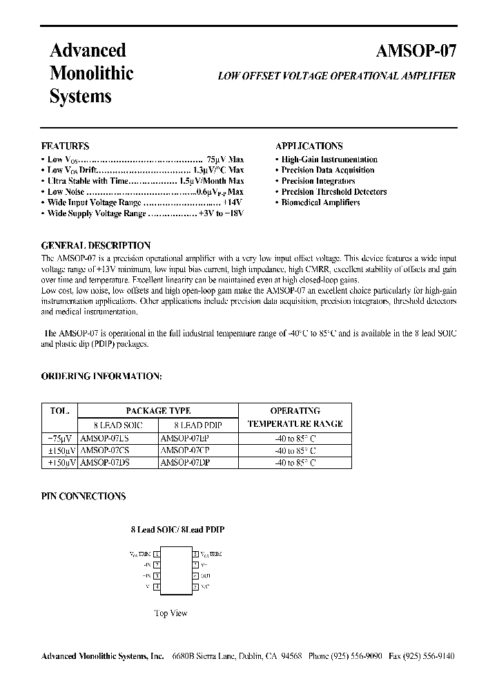 AMSOP-07_78099.PDF Datasheet