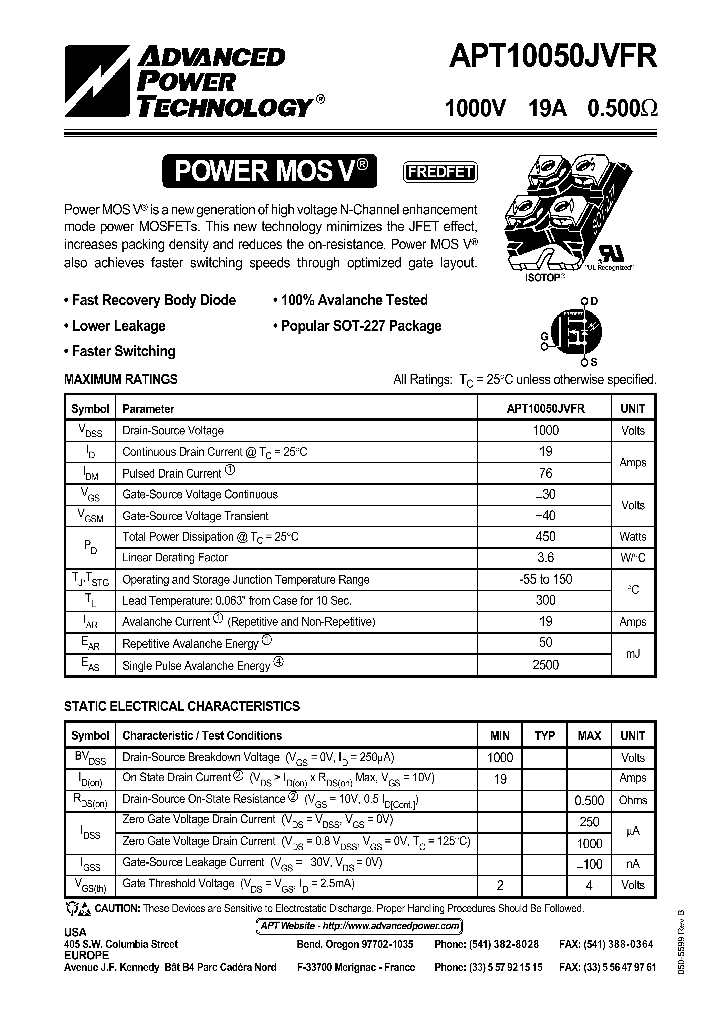 APT10050JVFR_431353.PDF Datasheet