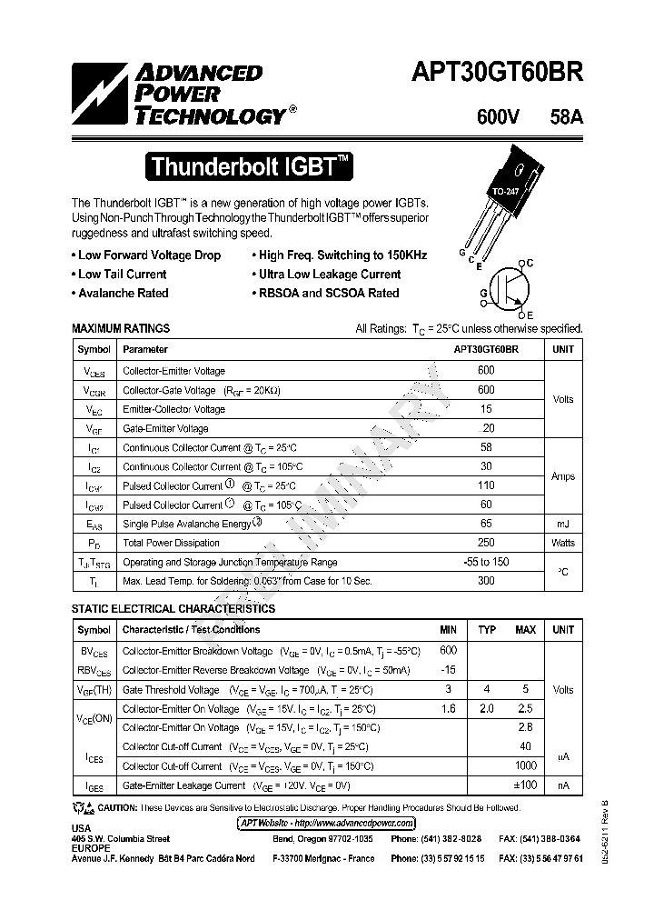 APT30GT60BR_185410.PDF Datasheet