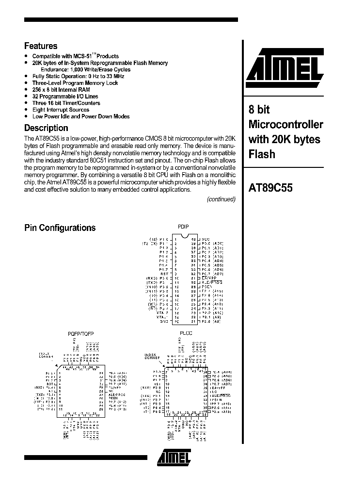 AT89C55_394430.PDF Datasheet