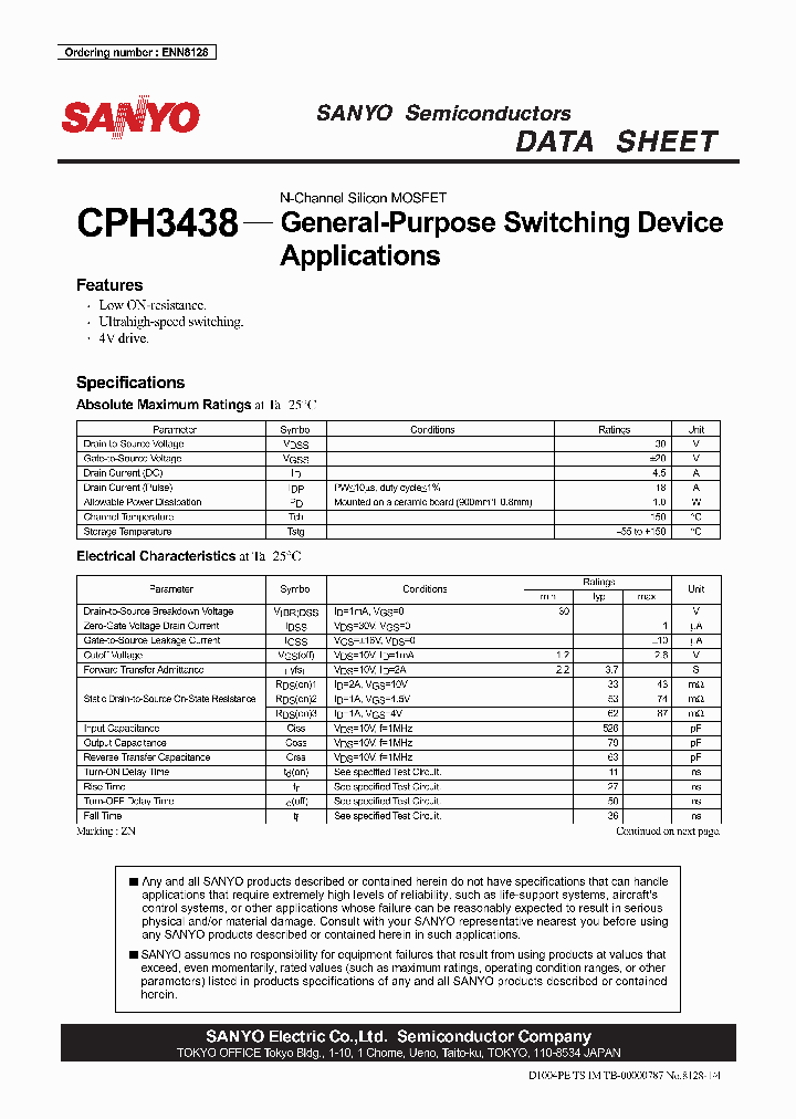 CPH3438_389509.PDF Datasheet