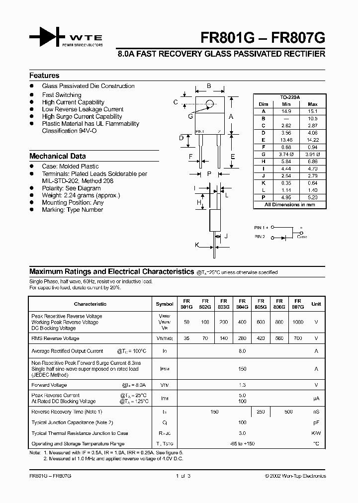 FR801G_407434.PDF Datasheet