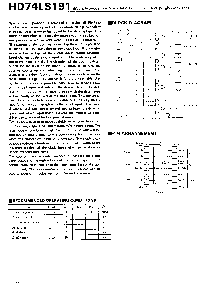 74LS191_185820.PDF Datasheet